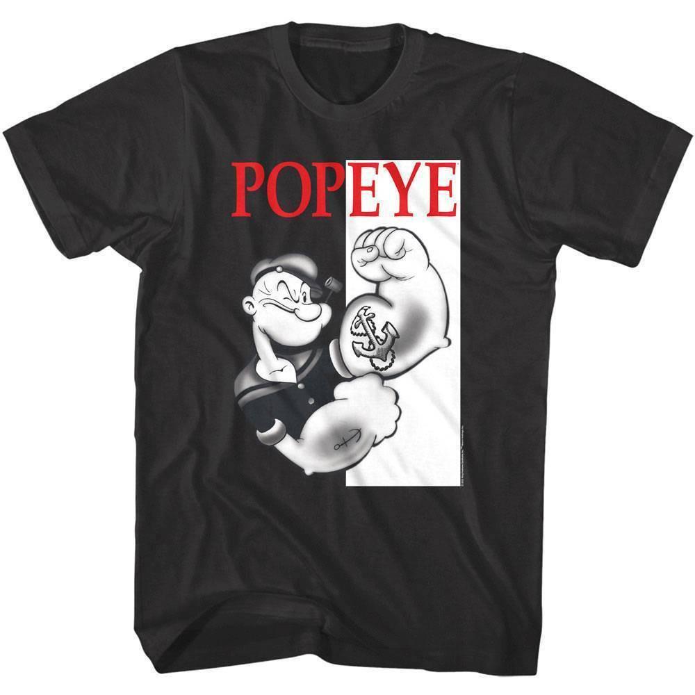 Popeye Scarface Parody Tattoos Men T Shirt XXXXL