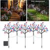 Outdoor 4th Decorations Lights of July Solar Lights 5 Star Trees