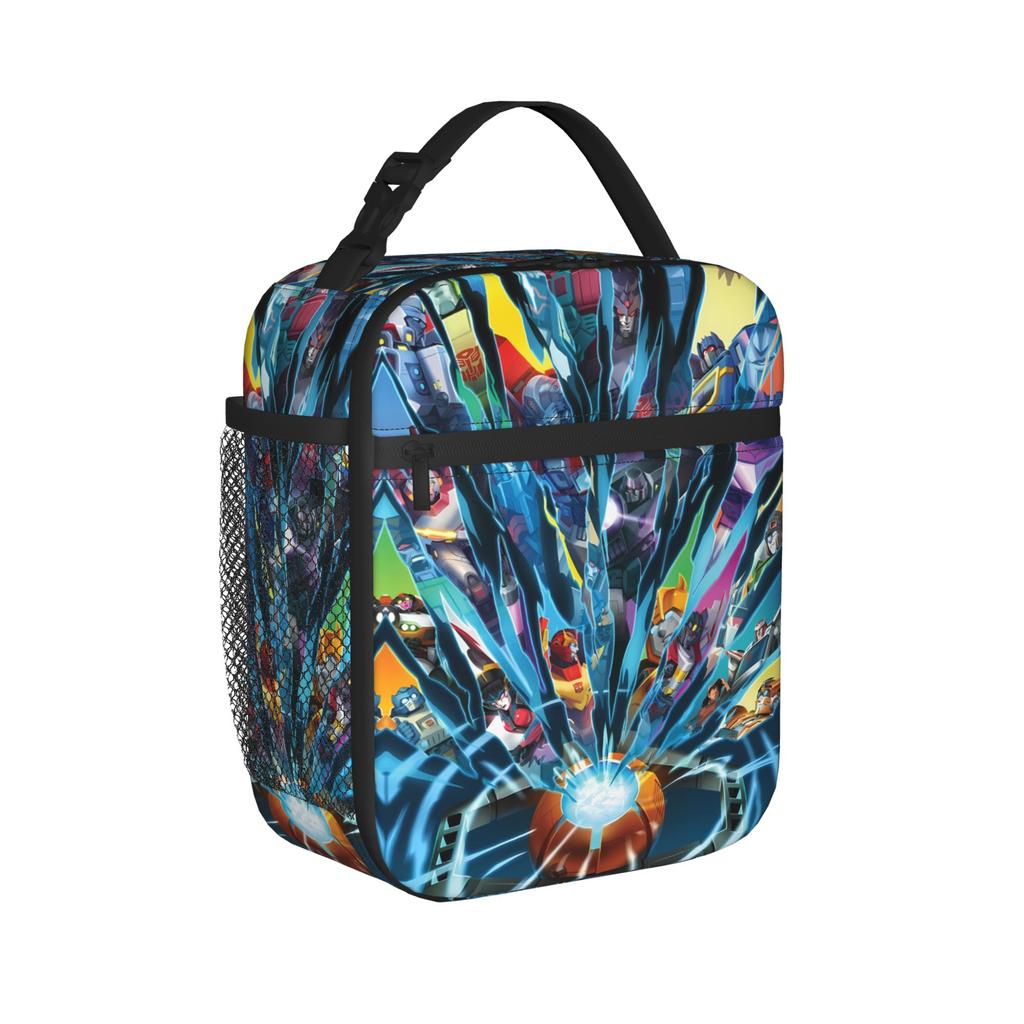 Transformered Cartoon Lunch Bag For Child  Office Custom Lunch Box Fun Oxford Tote Food Bags
