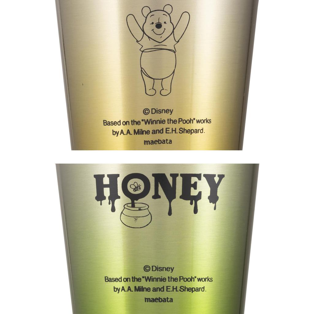 Maebata Winnie the Pooh Tumbler Cup Pair Set 280ml Stainless Steel Double Walled Vacuum Heat Insulation Cold Insulation Boxed Present Disney 52943