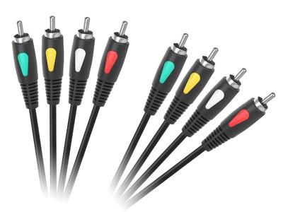 RCA Cable Audio Cinch Cable 3m 4RCA- 4RCA Cabletech Eco-Line