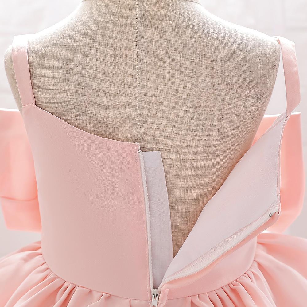 0-2 Years Flower Baby Girls Wedding Birthday Bownot Dresses Clothing Toddler Kids Princess Party Ball Gown Dress Costume Clothes