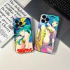 Urusei Yatsura Lum Anime Transparent Phone Case For IPhone 16 Promax 15pro 14pro 13promax XR XS 12MINI SE 15plus Black Covers