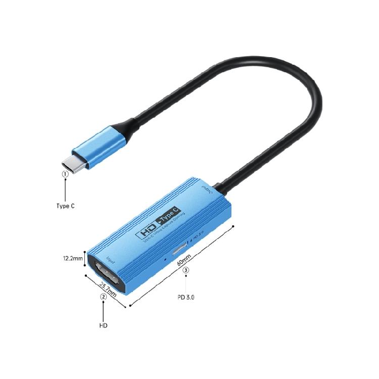 USB 3.0 Type C Capture Card Wide Compatibility 1080P for Effortless Auditory Video Recording and Streaming Widely Used