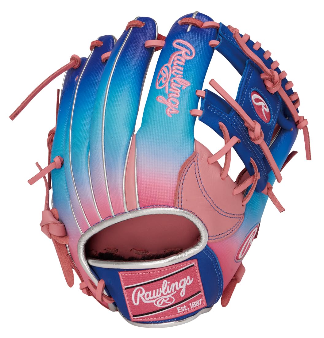 Rawlings Baseball Glove HOH UV Graphic N6 Basic Infield 11.25 Inches Pink Right-Hand Throw
