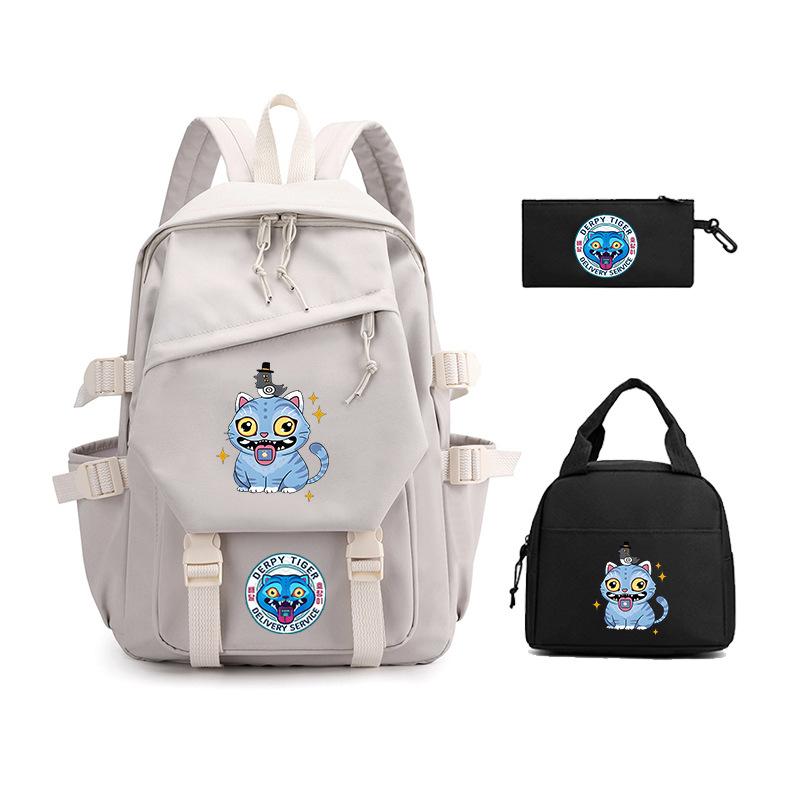 Demon Hunter Girl Group has the same peripheral cartoon printing children's backpack lightweight primary and secondary school schoolbag