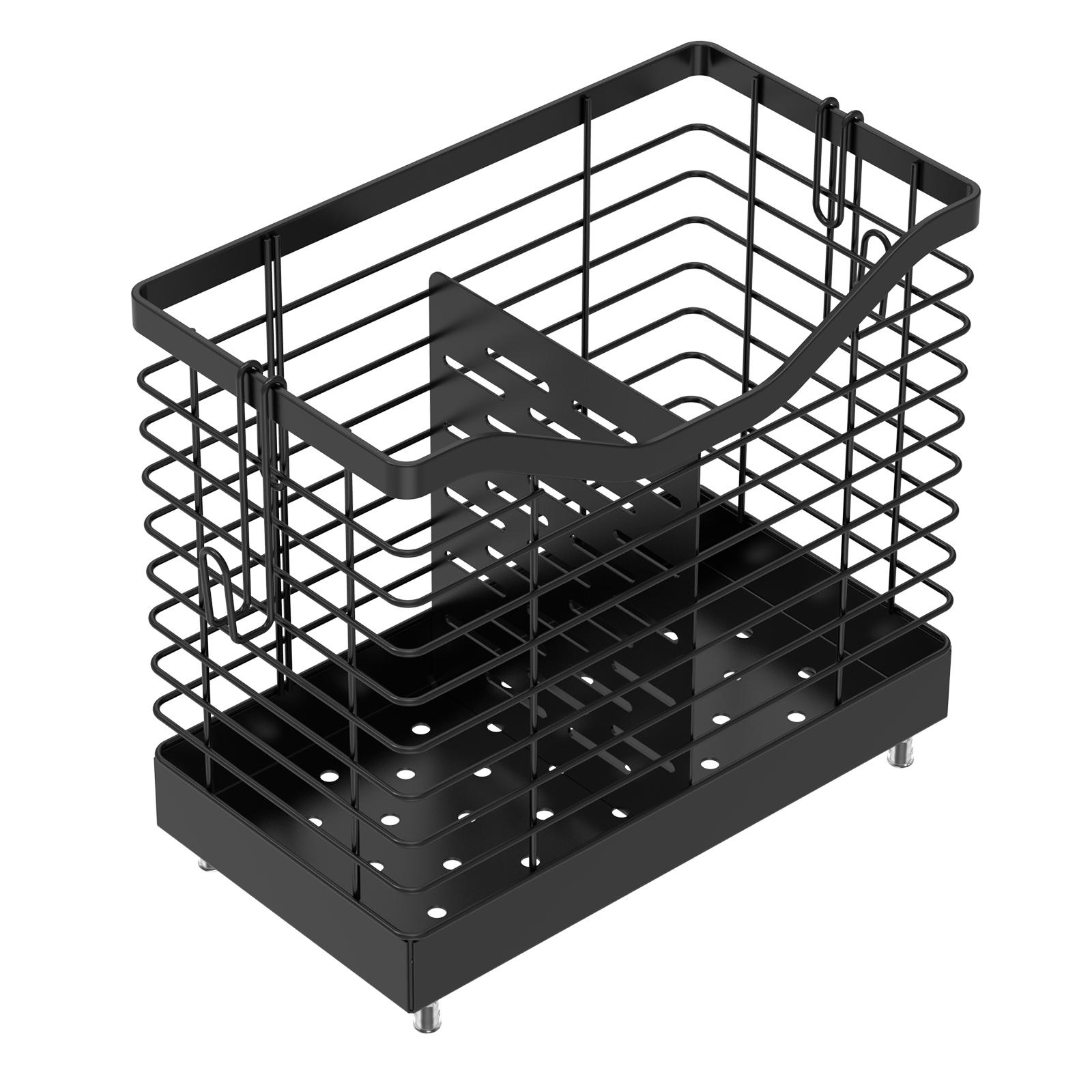Cutlery Holder Flatware Organizer Kitchen Spoon Fork Utensil Storage Basket Metal Large Capacity Home Cooking Accessory