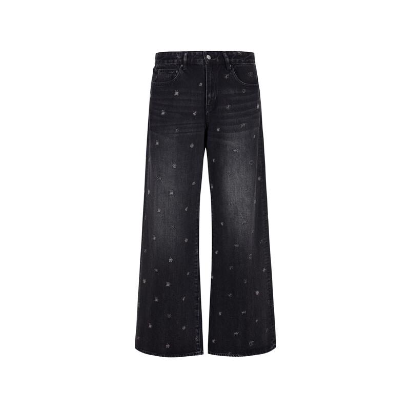 JNBY 2024 Autumn Wide-Leg Casual Jeans