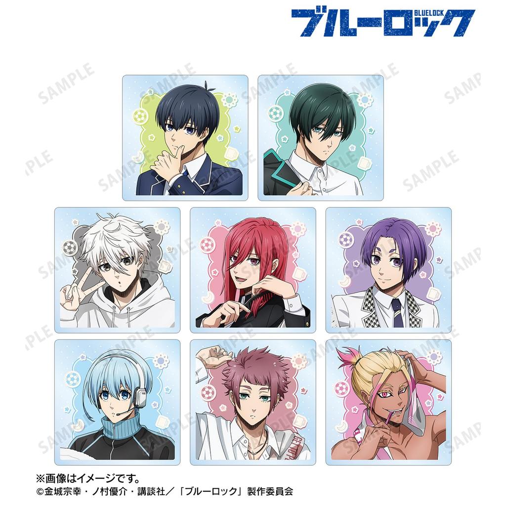 TV anime Originální ranní rutina Sběratelské akrylové dlaždice box verze "Blue Lock". 8dílný