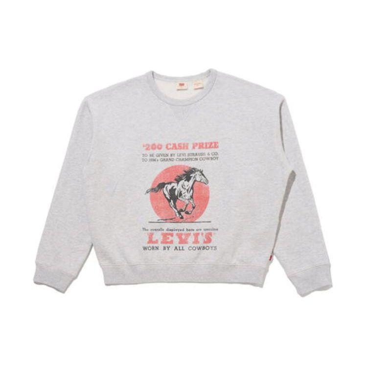 

Женский свитшот с длинным рукавом и круглым вырезом Levis с графическим принтом серый A7288-0016 M