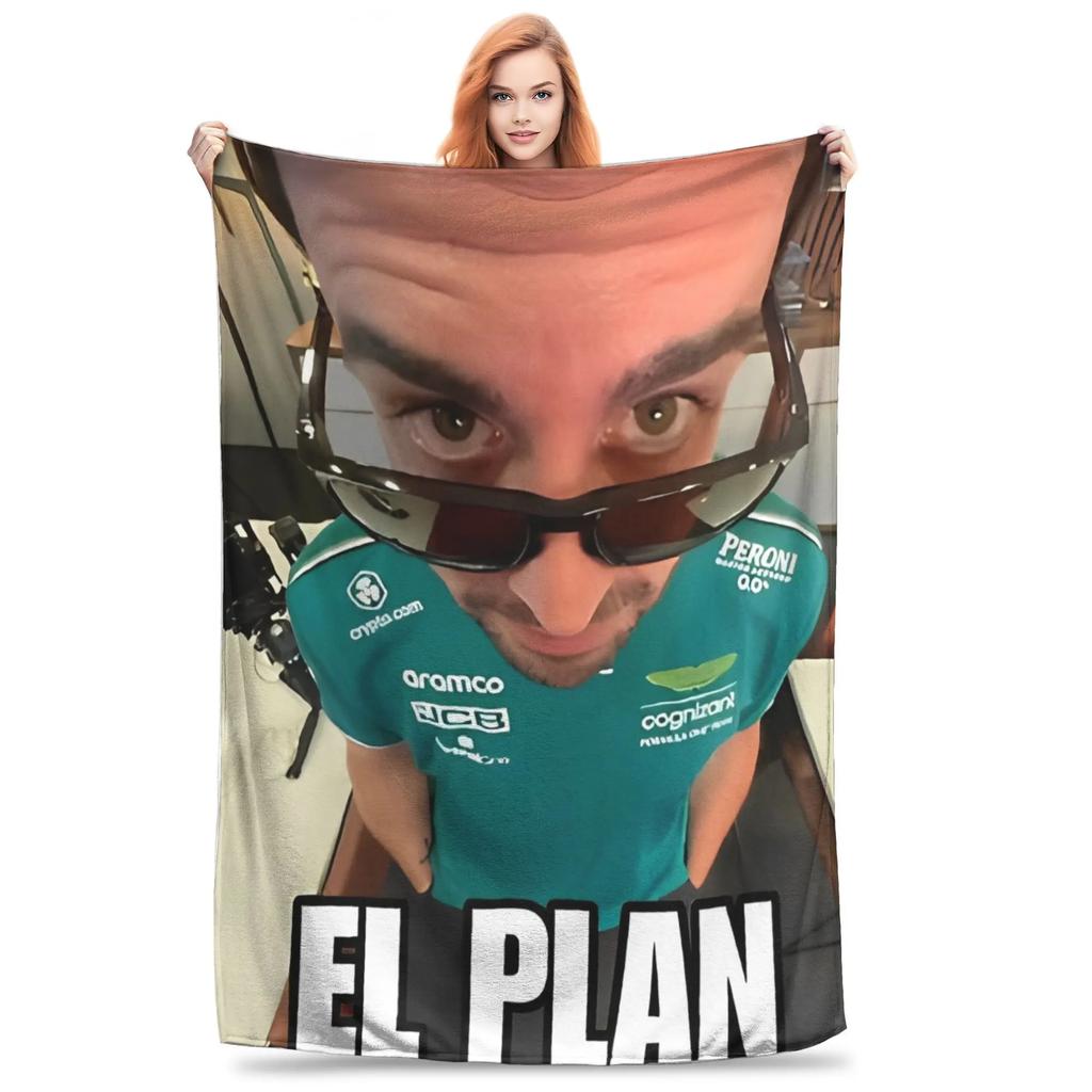 Max Verstappen Charles Leclerc Blankets Soft Warm Novelty Plush Bedding Throws for Cozy Home Decor Student Dorms Flannel Bedspr