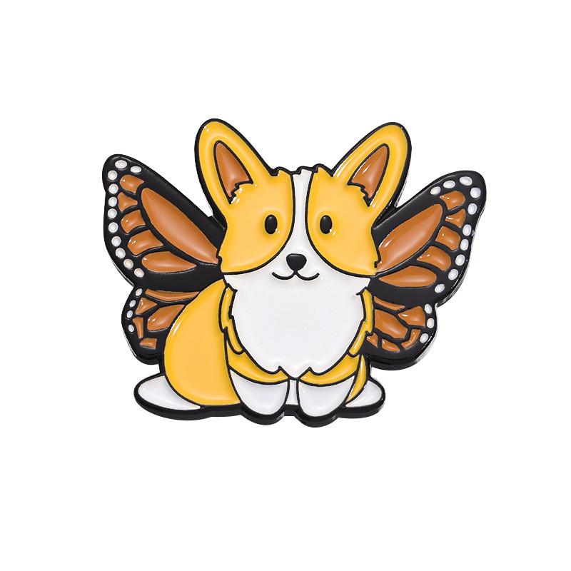 

Dog Cute Playful Brooch From Cartoon Animal Butterfly Series Stylish And Unique Accessory For Outfit Every QHXZ106