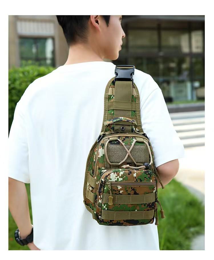 Men's Tactical Camouflage Chest Bag - Multifunctional Outdoor Mountaineering Sling