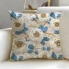3D Flower Cushion Cover Soft  EasyWash Pillow Case  Versatile for Couch Bed Travel and Office