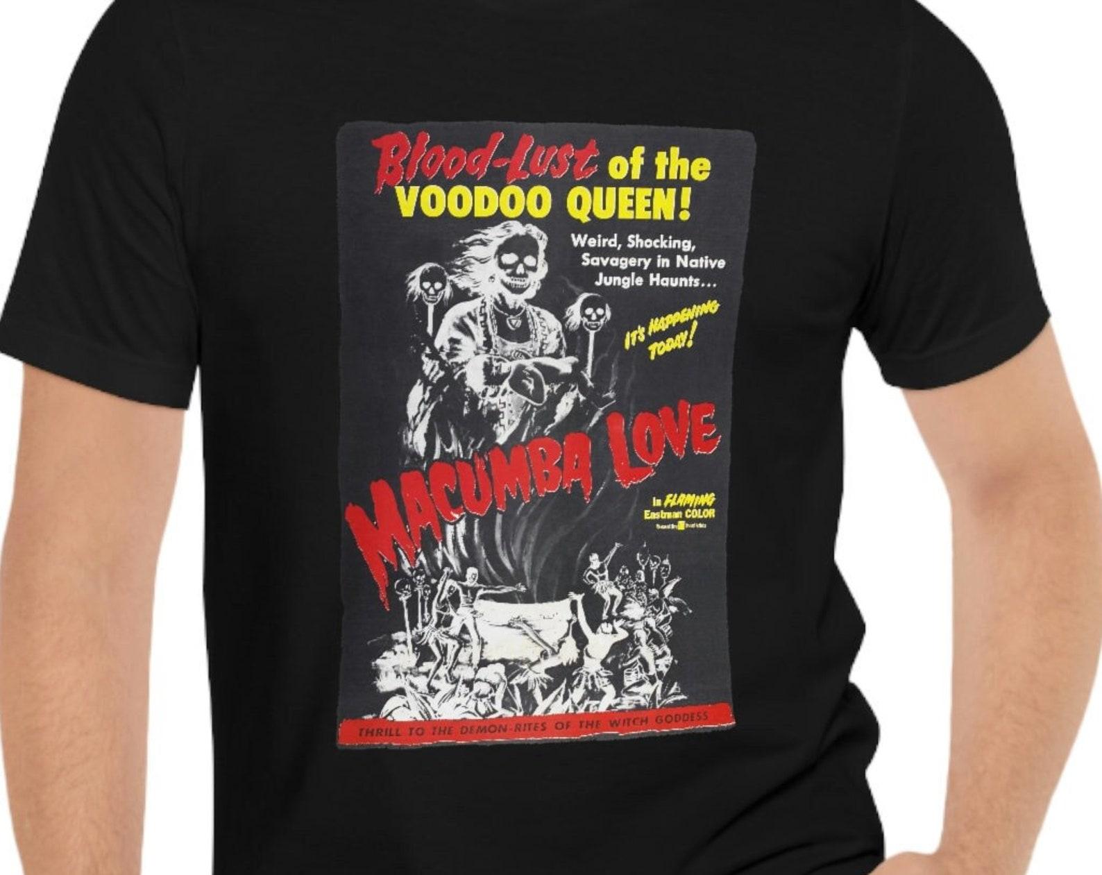 Macumba Love Movie T-Shirt Short Sleeve Tee Blood-Lust Of The Voodoo Queen S