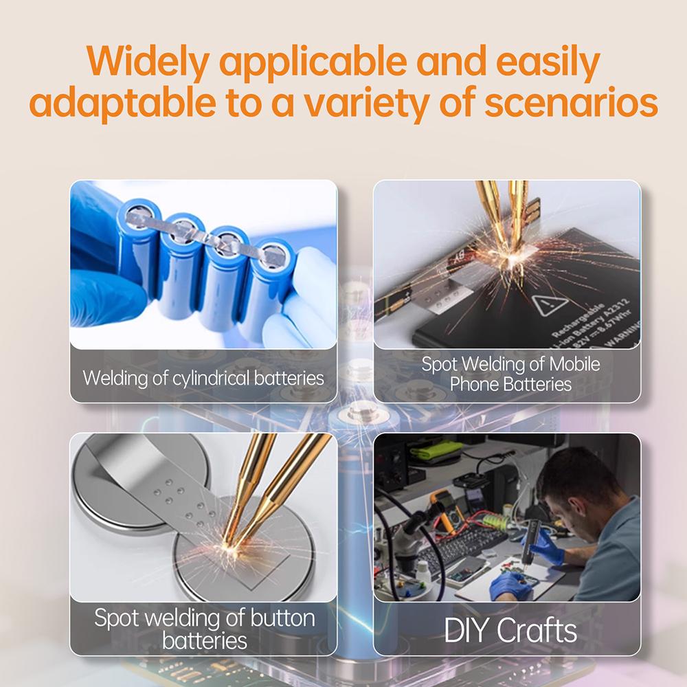 Portable Handheld Spot Welding Machine 8-Speed Power Adjustable Spot Welder 18650 Lithium Battery DIY kit Battery Spot Welder