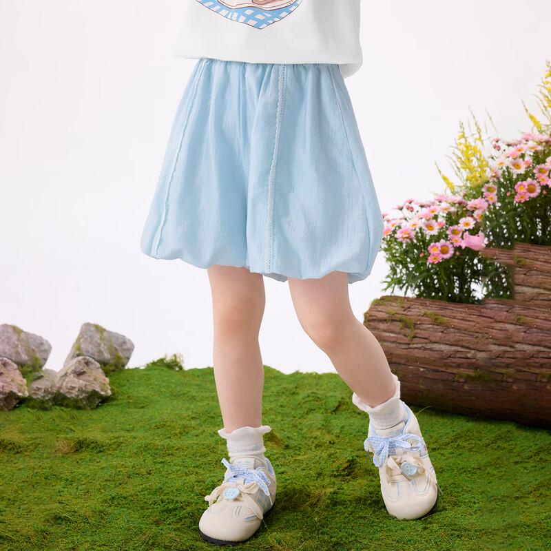 Little Yinman Girl s Wide-Leg Ruffle Design Shorts 120