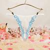 Thin Belt Sexy Mesh Thongs Cotton Crotch Transparent T-Pants Lace Embroidered Panties  Anniversary