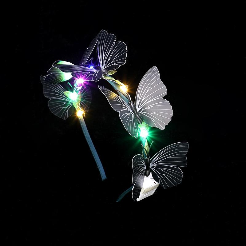 Glowing Butterfly Luminous Hairbands Light Up Flash Headband Women Girls LED Neon Birthday Bridesmaids Wedding Party Supplies