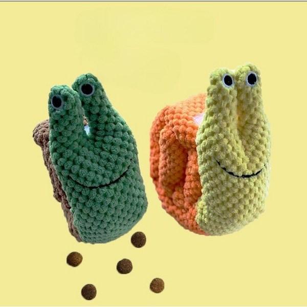 From Dorothy Puppy Nosework Toy Stuffed Snail, 1 Piece, Green