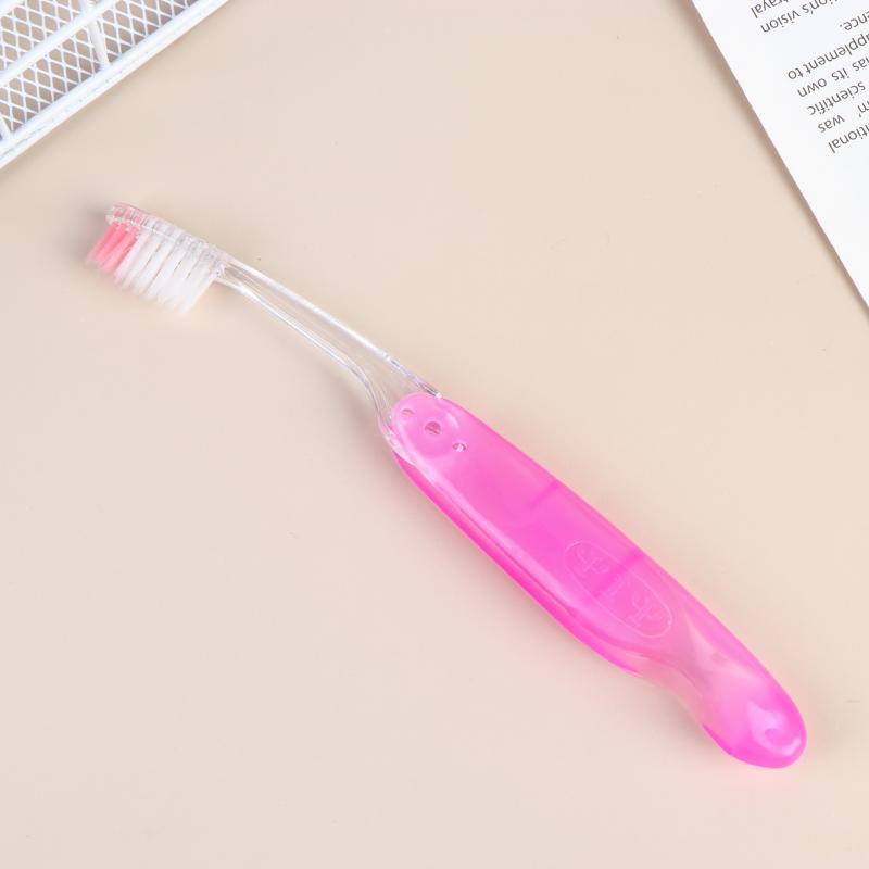 Travel Folding Toothbrush Portable Toothbrush Built In Cover Multi Color Size Collapsible Brush For Trip Daily Use Women Men
