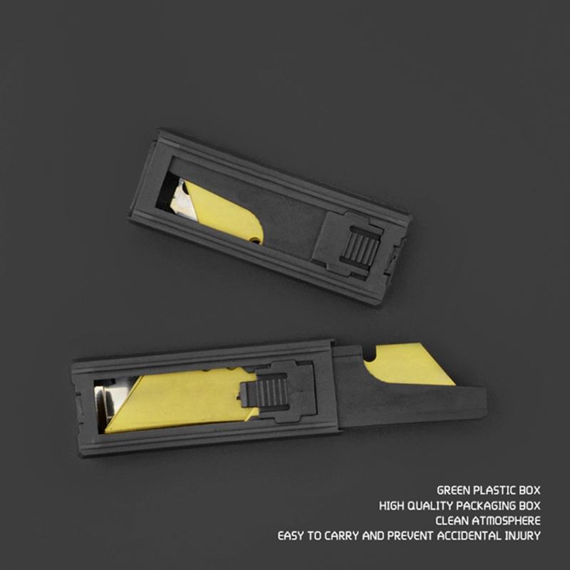 Utility Knifes Replacement Blades,  Spare Blade Pack with Utility Knife Included(10 Pack)