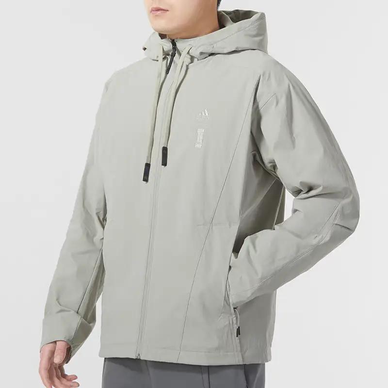 Adidas Wuji Warm Woven Jacket With Monochrome Logo Men Outerwear Sesame IX4289