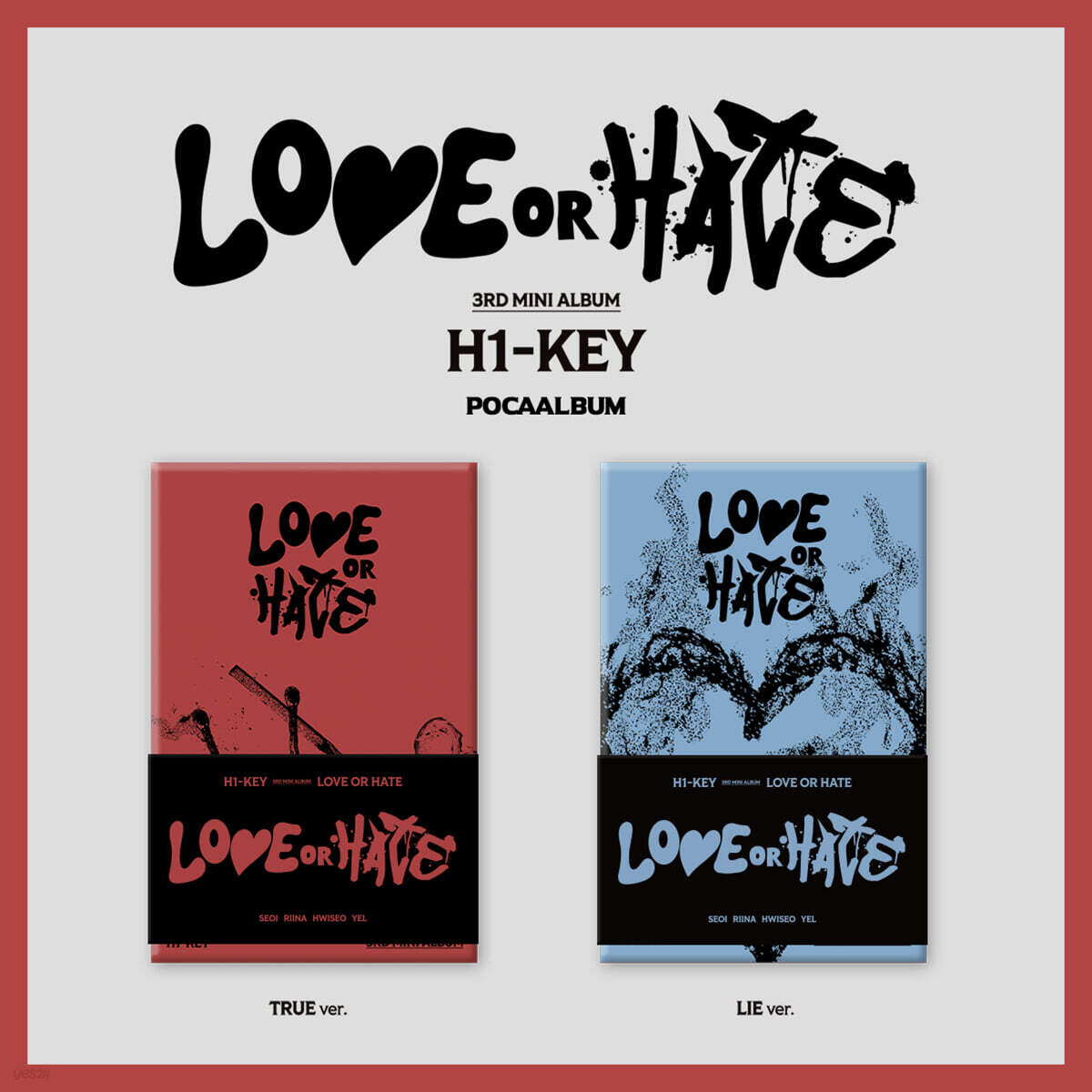 

H1-KEY - 3rd Mini Album: LOVE or HATE [POCAALBUM] [2 types SET]
