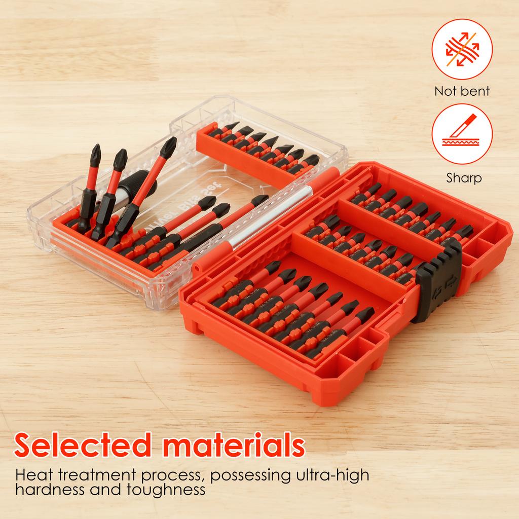 1 Set Impact Hex Head Allen Wrench Drill Bit Set 1/4 inch Screwdriver Bit Chrome Vanadium Steel Magnetic Screw Extension Adapter