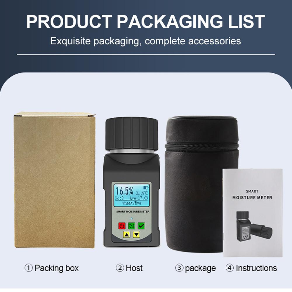

MG-pro Intelligent Grain Moisture Meter Hygrometer Humidity Tester for 25 Kinds Grains Rice Wheat Coffee Bean Seeds Pea Soybean