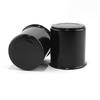 2Pcs 3.15inch Stainless Trailer Wheel Center Caps Push Through 3.15" Bore 3.46" Tall Top Removable Hub Cap for Truck SUV RV Wheel Rim, Matt Black