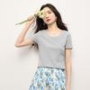 Sllsky Women's Slim Fit Short Sleeve T-Shirt