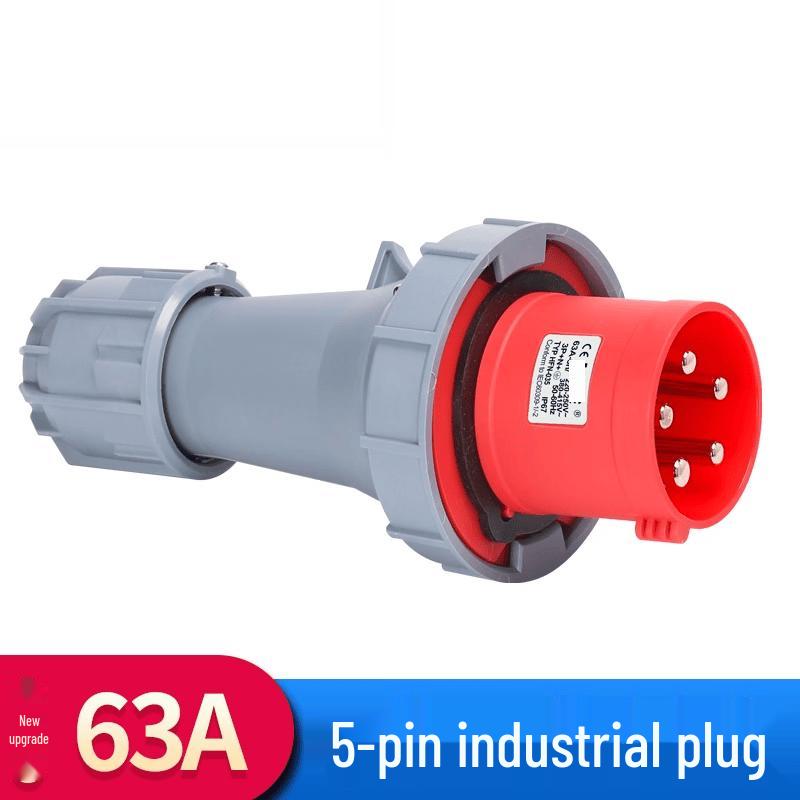 Hongda Shuo IP67 Waterproof Recessed Angled Industrial Plug and Socket