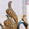 1 Pair Decorative Swan Ornaments Wedding Valentine Gift Office Decor