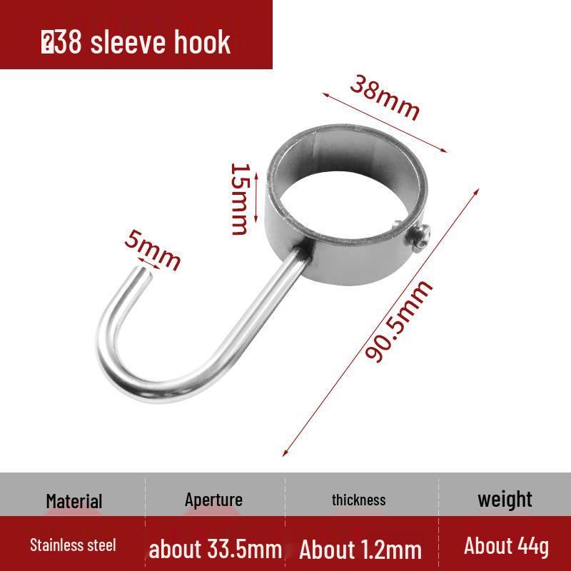 Stainless Steel Round Flange Base Wardrobe Clothes Rail Holder and Towel Rack Fixing Accessories.