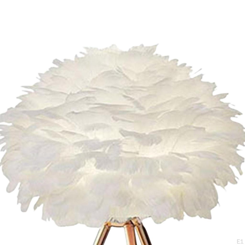 Creative Feather Table Lamp Desk Light Romantic Night for Living Room