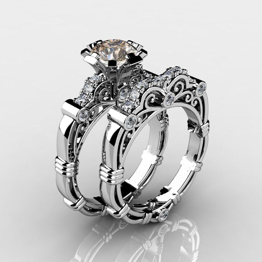 Huaya Oumei Vintage Style Bestseller Couple Engagement and Wedding Rings