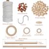 Macrame Beginner's Kit Natural Cotton Rope Macrame Wall Hanging Kit Complete Macrame Making Kit DIY Macrame Supplies