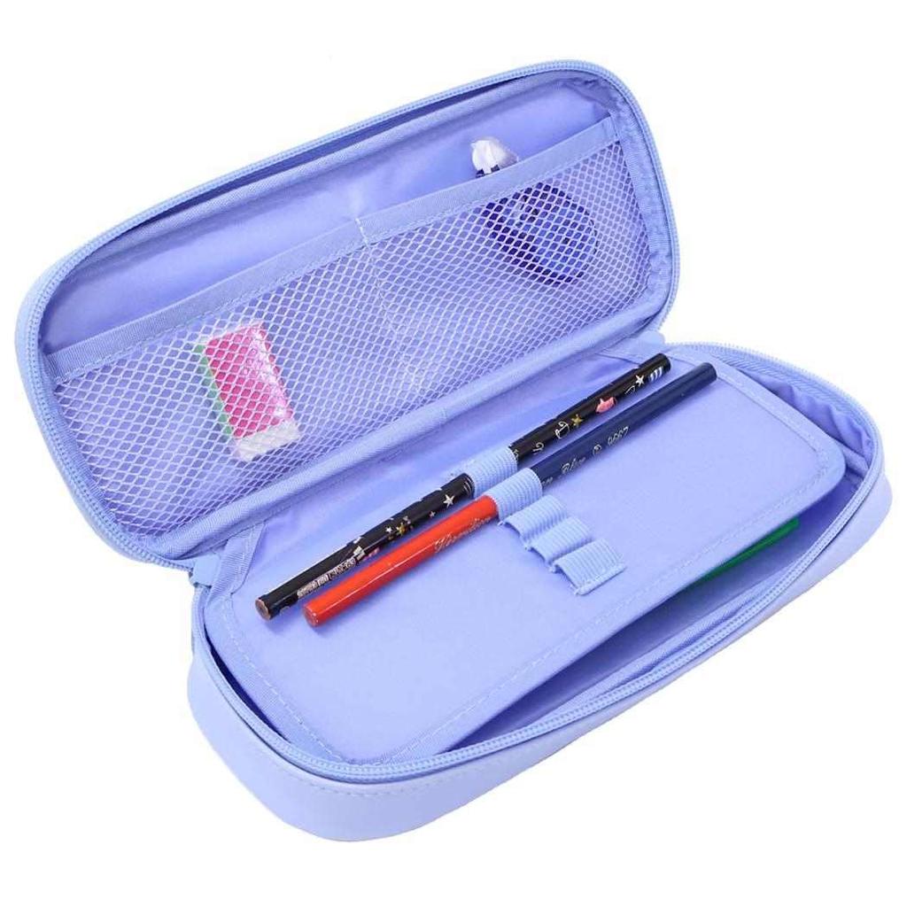 Round Zipper Pen Tit [Pencil Case] Case/Pompon Long-tailed
