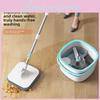 Spin Mop Bucket With Rotating Twisted Drying System For Home Cleaning Efficiency