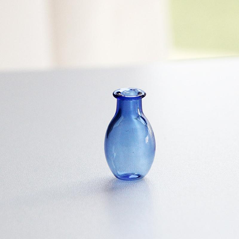 Mini Glass Vase Fridge Magnet Creative 3D Vase Micro Landscape Ornament Fridge Magnets Place Flower Arrangements Decoration