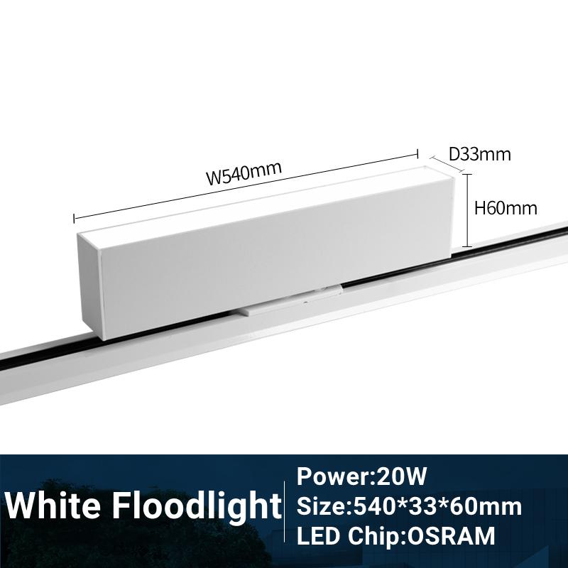 Modern LED Track Light 110/220V Adjustable 10/20W COB Ceiling Grille Spot Lamp Aisle Store Shop Linear Fill Rail Lighting System