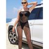 Yuedie Sex Underwear Perspective Onesie Hollow Fishing Net Temptation Sex Net Clothes Chest-wrapped One-piece Stockings YD8152
