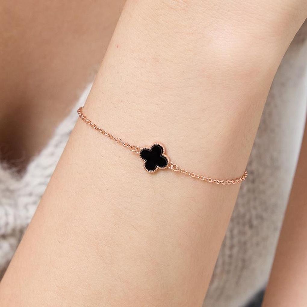 [leshop] Bransoletka z prostej gliny 14K (Pozłacany)_LJ5262BRB