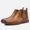 40~46 Herren Chelsea Boots Marke Retro Bequem Mode Herrenstiefel