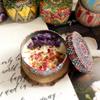 Scented Candles Iron Jar Soy Wax Dried Flower Candle 120g Sleep Soothing Bedroom Bathroom Home Decoration 8 Flavor