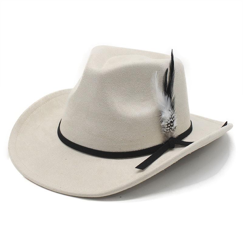 Style Felt Hat With Embroidered Tapestry And Wide Brim For Men And Women