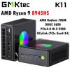 GMKtec K11 Nucbox AMD R9 8945HS Mini PC DDR5 5600MHz SSD PCIe4.0 Win11 Pro Quad Screen Display OCulink Desktop Gaming Computer