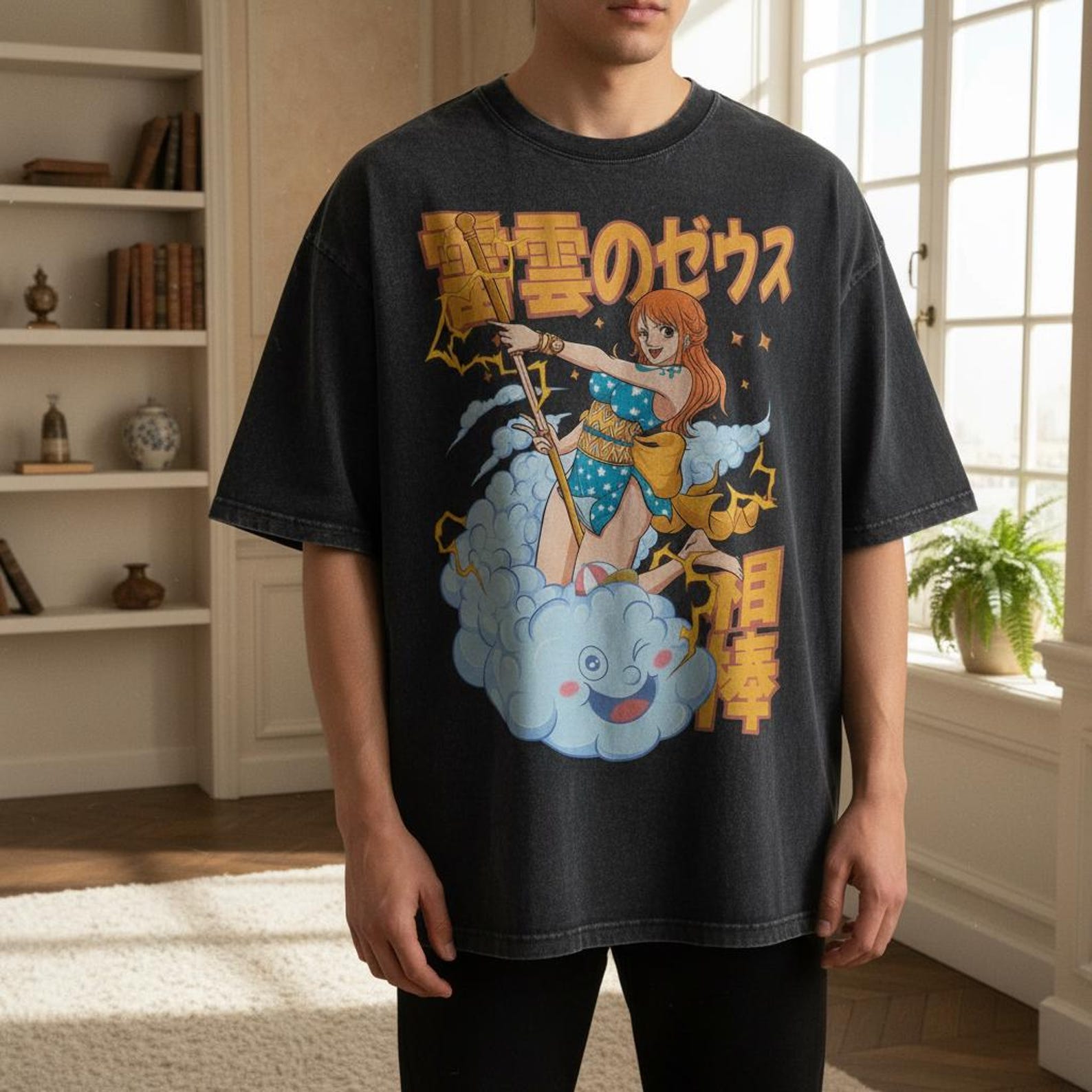 Nico Robin Luffy Gear T-Shirt | Retro Anime Streetwear Graphic Tee Summer 2025 L