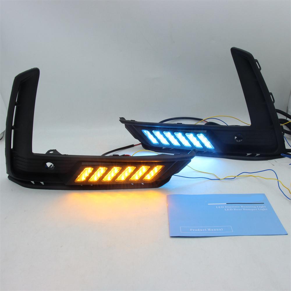 2Pcs LED DRL Turn Signal Fog Lights Kit For Honda CR-V CRV 2023 with Sensor Hole